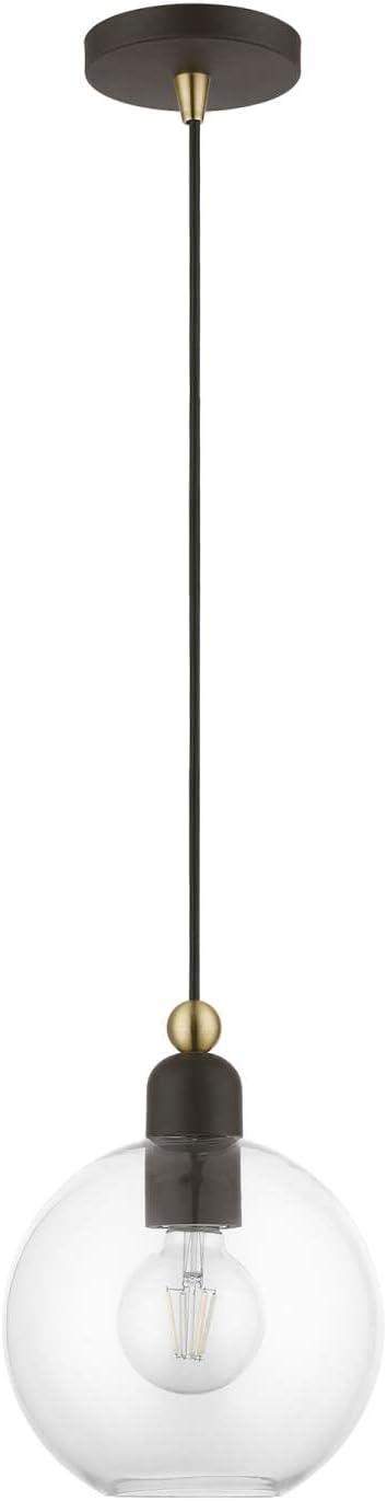 Livex Lighting Downtown 1 - Light Pendant in  Bronze/Antique Brass