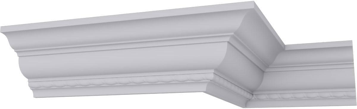 3"H x 3"P x 4 1/4"F x 94 1/2"L Crendon Bead and Barrel Crown Moulding