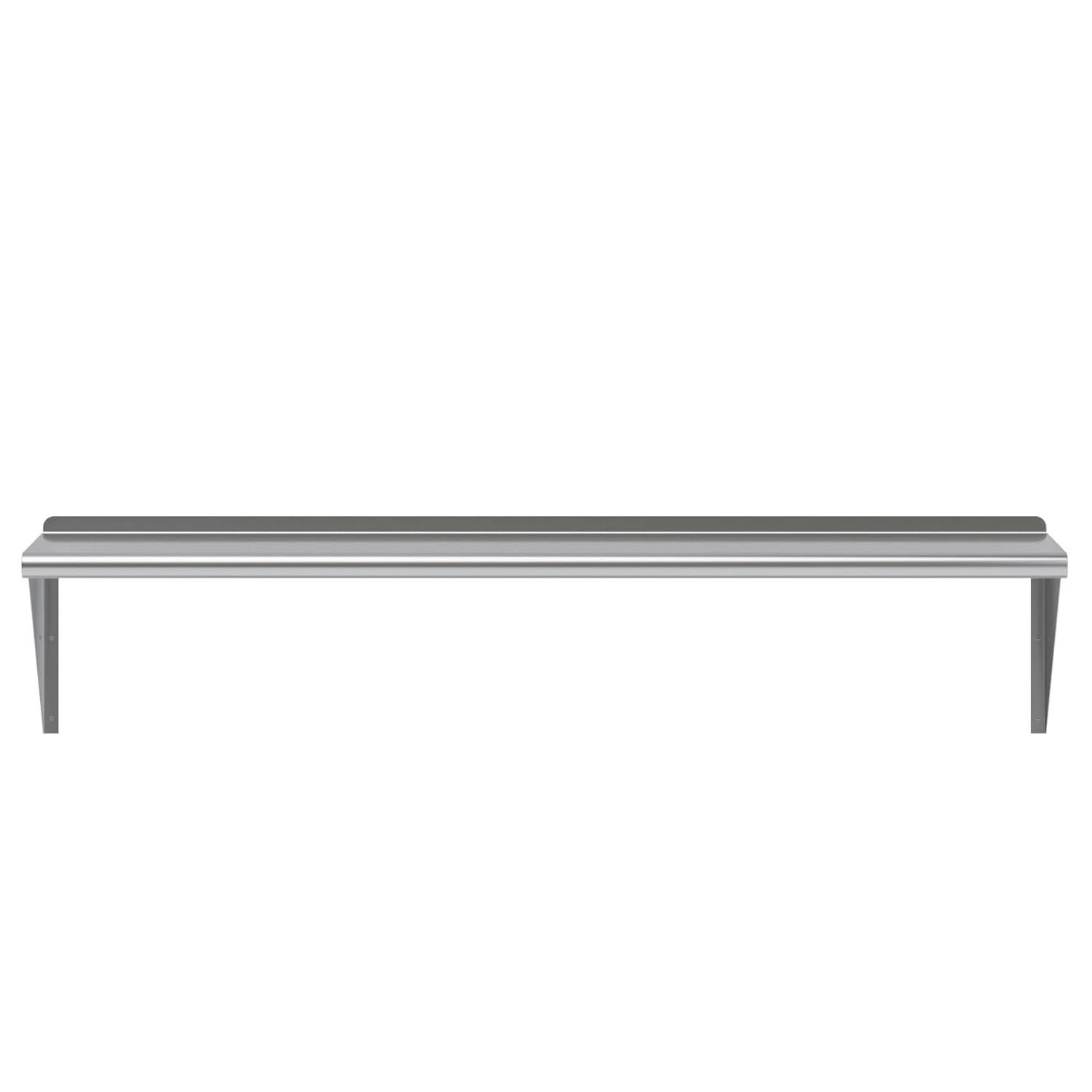 60" Stainless Steel Wall Shelf with Brackets