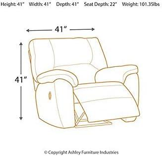 Signature Design by Ashley Tambo Fabric Rocker Recliner in Pewter