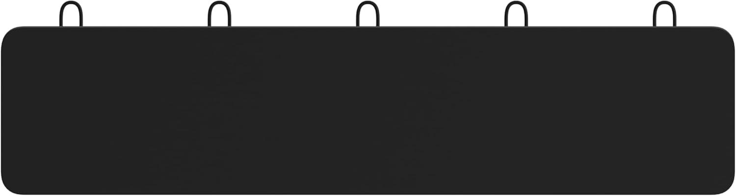 Flash Furniture Daly Rustic Rectangle Wood Coat Rack with Shelf/Storage, Black Wash