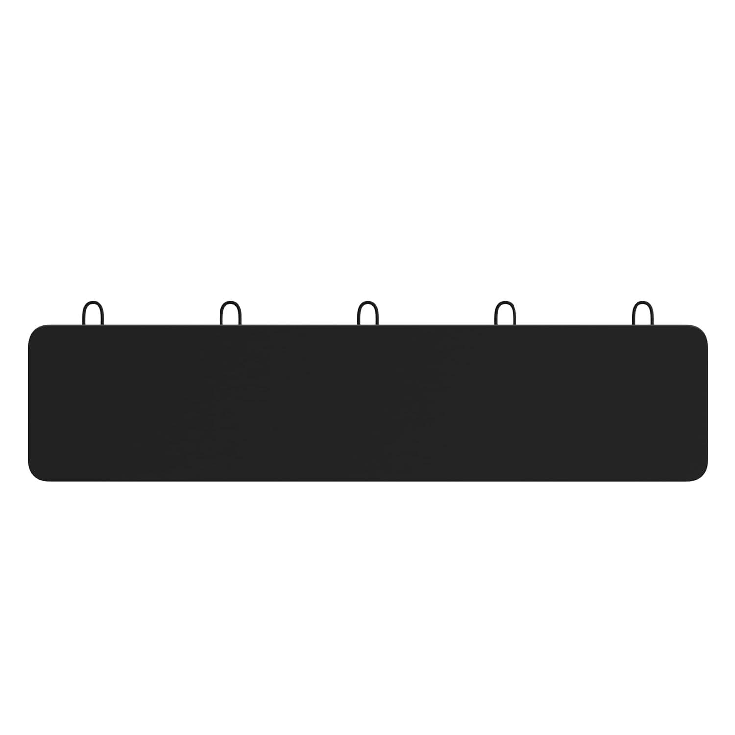 Flash Furniture Daly Rustic Rectangle Wood Coat Rack with Shelf/Storage, Black Wash