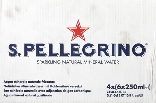 SanPellegrino Sparkling Natural Mineral Water, 8 Oz Bottle (Pack of 24)