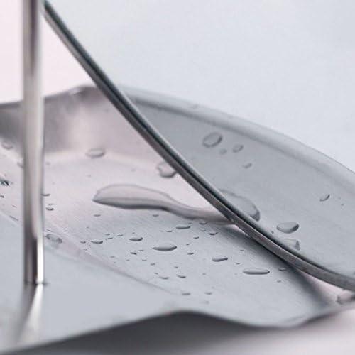 Yiffee Storage Rack (Stainless Steel), Kitchen Utensil Storage Rack, Spoon Rest, Lid Holder, 7.8x6.1x7.8 inches, 0.5 lb, Rust Resistant, Dishwasher Safe