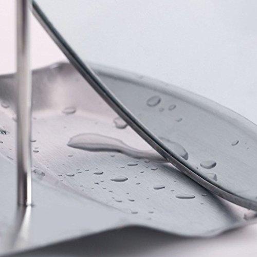 Yiffee Storage Rack (Stainless Steel), Kitchen Utensil Storage Rack, Spoon Rest, Lid Holder, 7.8x6.1x7.8 inches, 0.5 lb, Rust Resistant, Dishwasher Safe