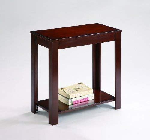 Crown Mark Pierce Chair Side Table, Espresso