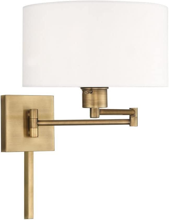 Livex Lighting 1 - Light Wall Light in  Antique Brass