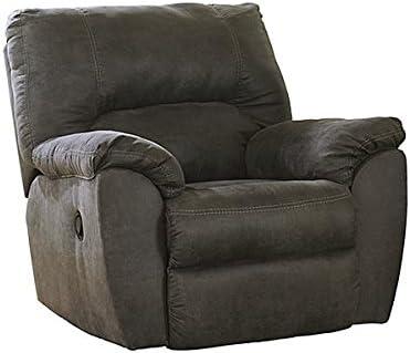 Signature Design by Ashley Tambo Fabric Rocker Recliner in Pewter