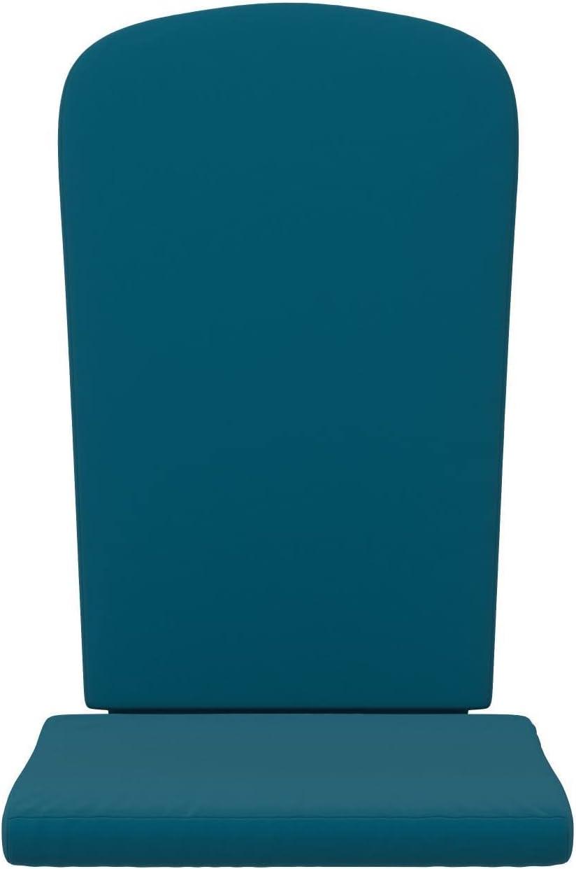 Flash Furniture Charlestown Set of 2 All Weather Indoor/Outdoor High Back Adirondack Chair Cushions, Patio Furniture Replacement Cushions - Teal