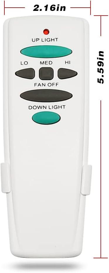 Hampton Bay UC7078T Replacement for Ceiling Fan Remote UC7078T with Up Down Light, L3H2010FANHD Fan-HD Fan-HD6 (Remote Only)