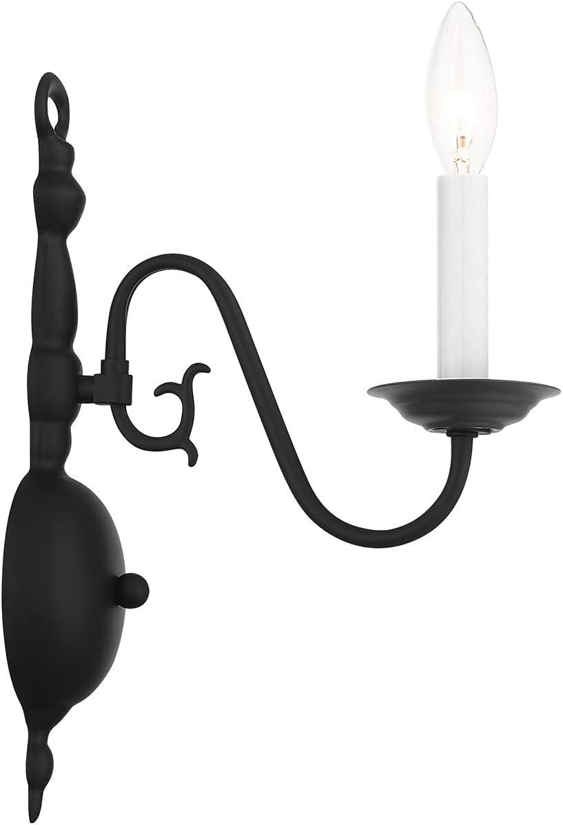Livex Lighting Williamsburgh 1 - Light Wall Light in  Black