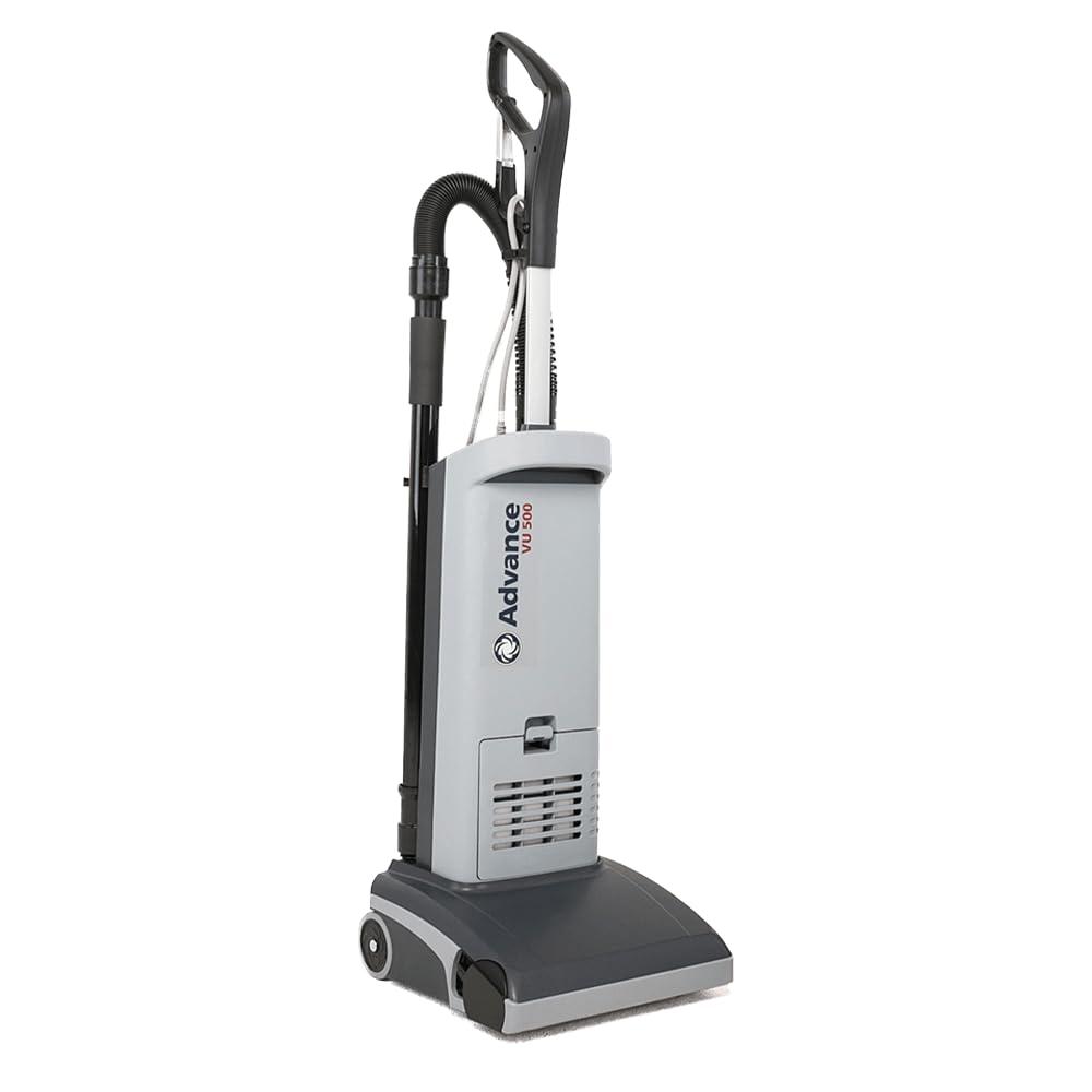 Silver Upright Commercial Vacuum with HEPA Filter