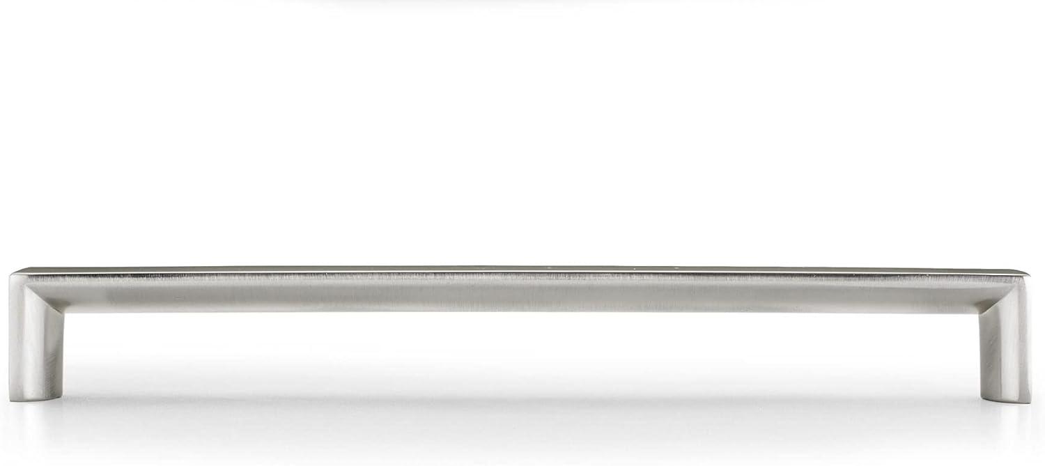 Brushed Nickel Modern Cabinet and Drawer Pull Handle