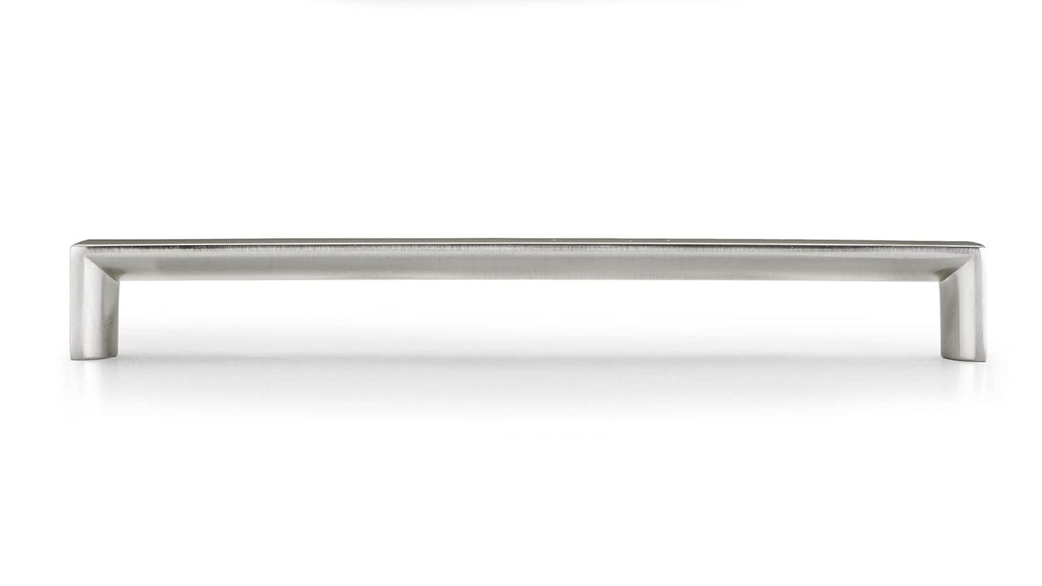Richelieu Hardware BP458192195 Fort Greene Collection 7 9/16-inch (192 mm) Center-to-Center Brushed Nickel Modern Cabinet and Drawer Pull Handle for Kitchen, Bathroom, and Furniture