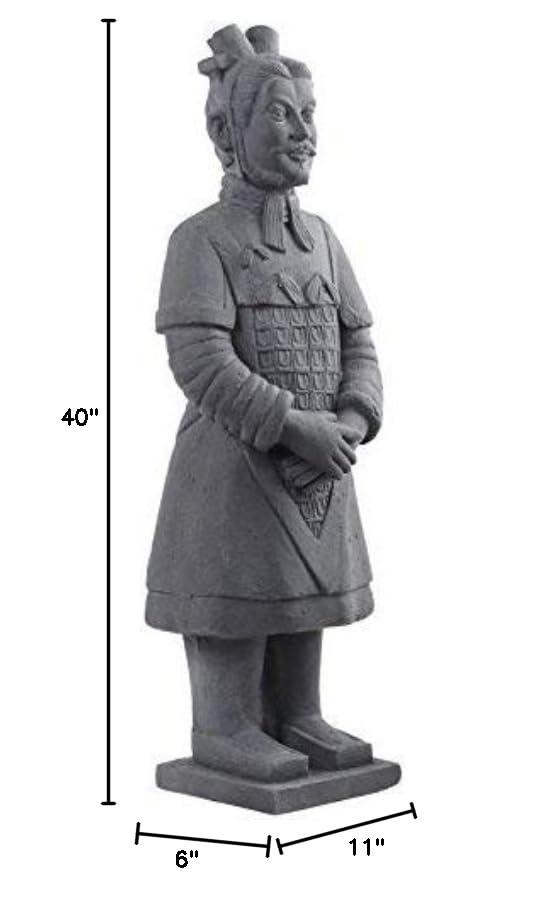 Arlmont & Co. Atas Warrior Weather Resistant Stone Garden Statue