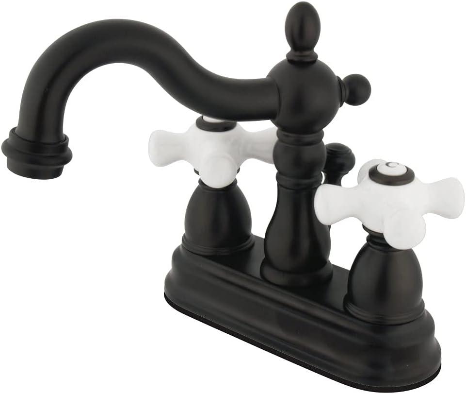 Heritage Centerset Bathroom Faucet with Drain Assembly