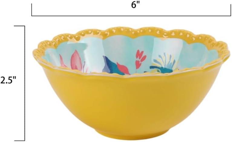 The Pioneer Woman - Fresh Floral 7-Piece Melamine Serving Bowl Set