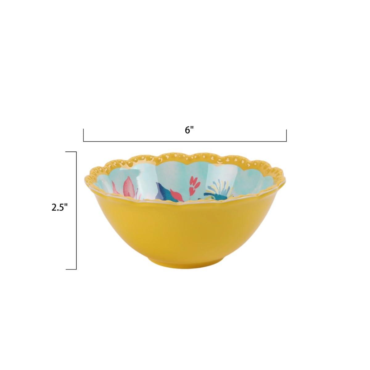 The Pioneer Woman - Fresh Floral 7-Piece Melamine Serving Bowl Set