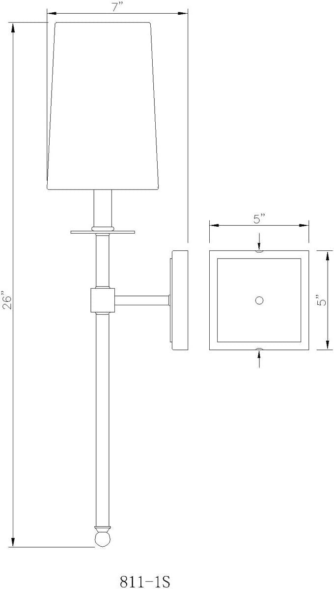 Z-Lite Camila 1 - Light Wall Light in  Brushed Nickel