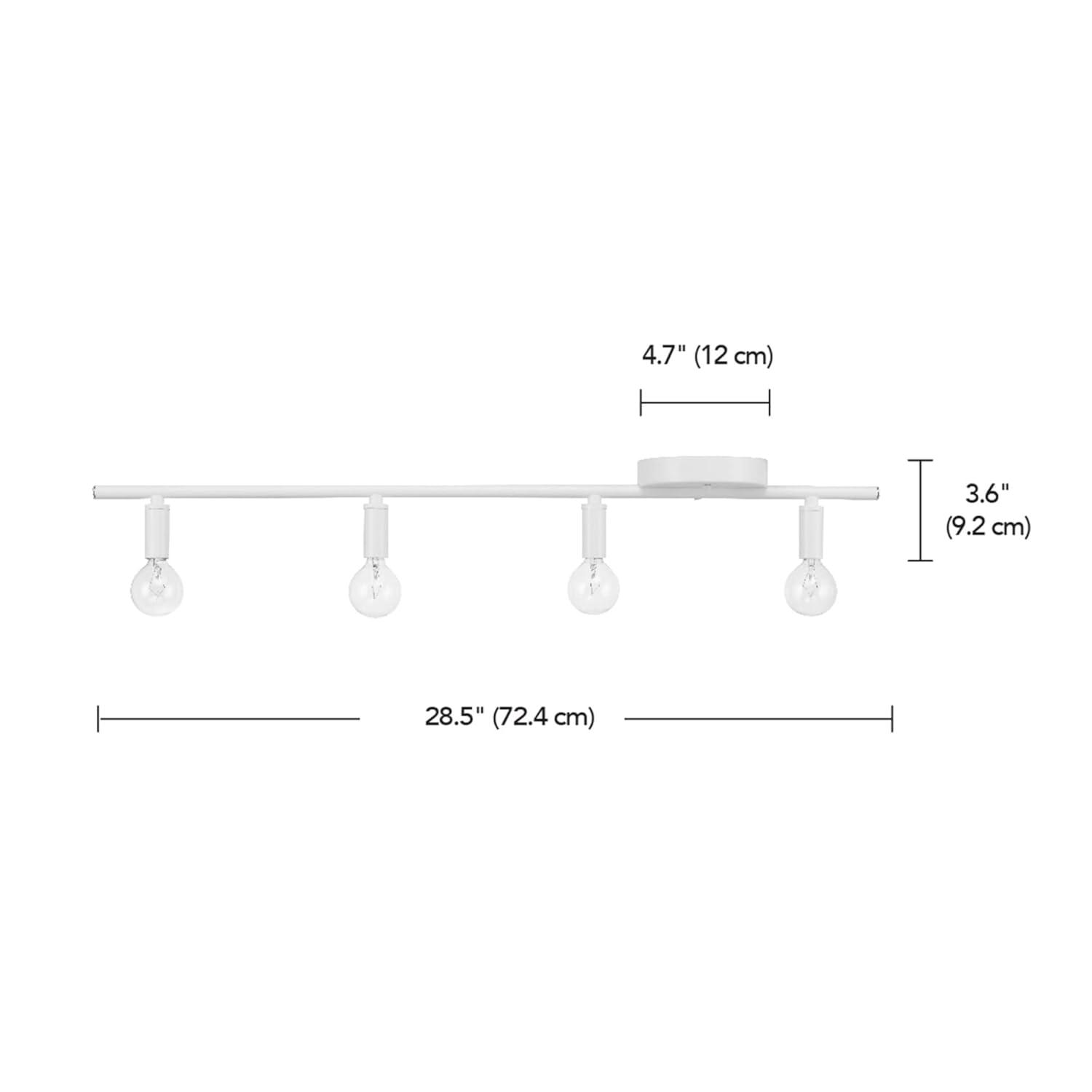 Globe Electric Company Monroe 28.3'' 4 -Light Track Track Kit with Dimmable
