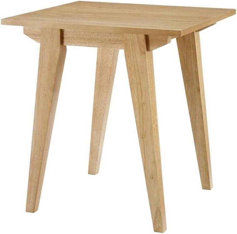 Minimalist Solid Wood Accent Side Table - English Oak