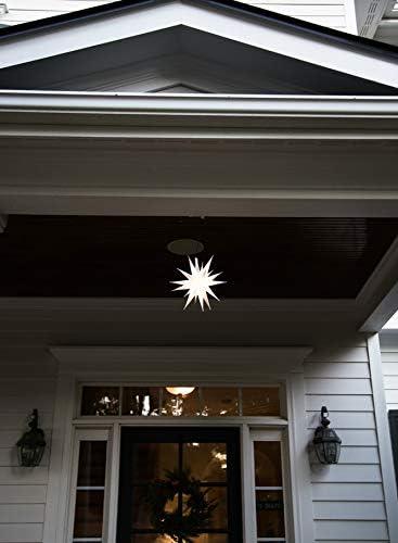 Elf Logic Star Tree Topper Christmas Moravian Star for Indoor or Outdoor 12 inch