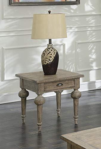 Wallace & Bay Oceans Square End Table, Sandstone Buff