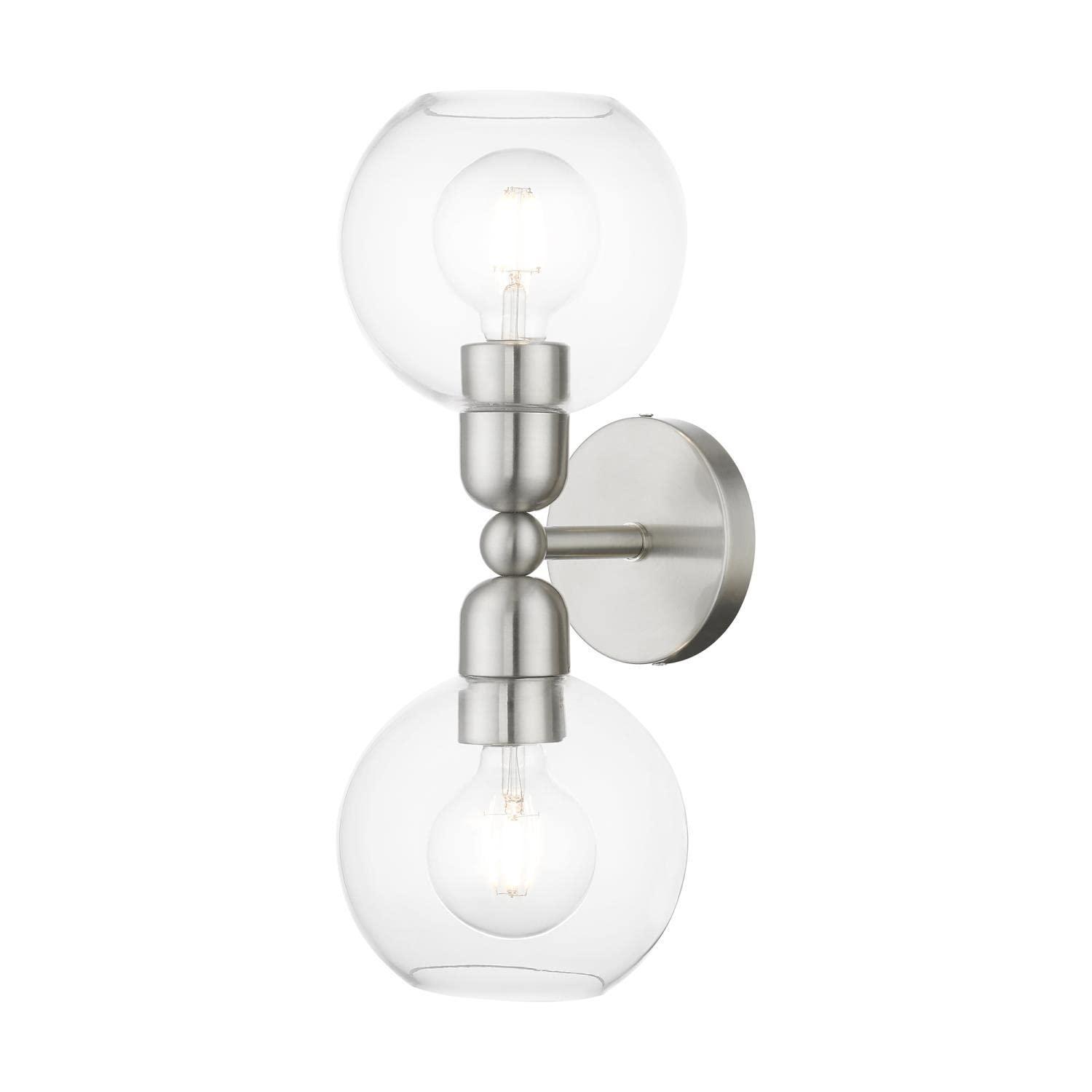 Livex Lighting Downtown 2 - Light Vanity in  Brushed Nickel