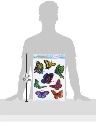 Beistle 12" x 17" Butterfly Clings 56/Pack 55704
