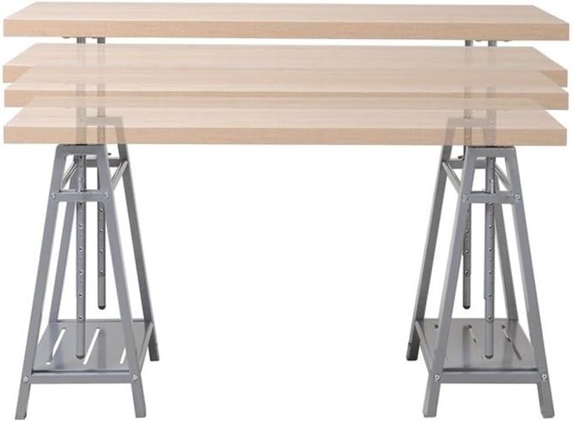 Williston Forge Cayuga Adjustable Solid Wood Top Standing Desk