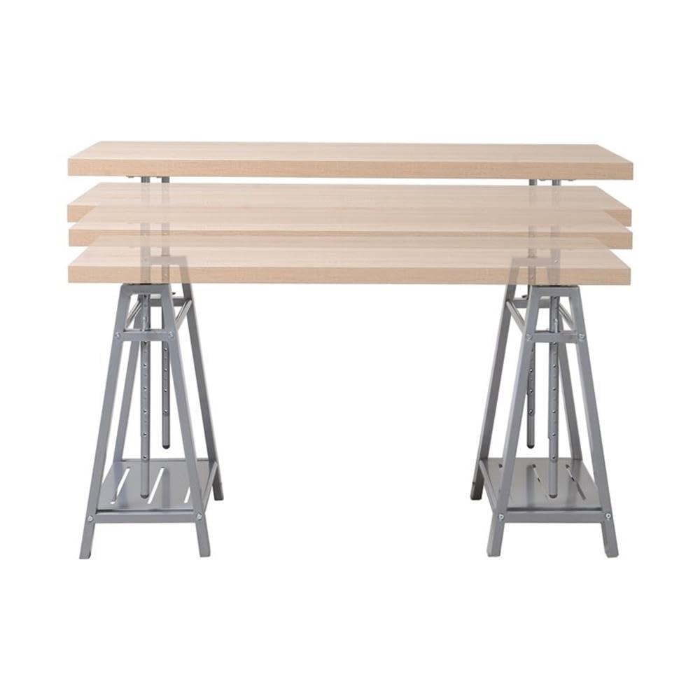 Williston Forge Cayuga Adjustable Solid Wood Top Standing Desk