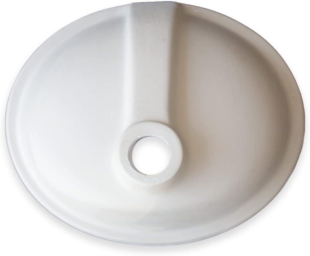 Wells Sinkware Rhythm Series 14'' Ceramic Oval Bathroom Sink with Overflow