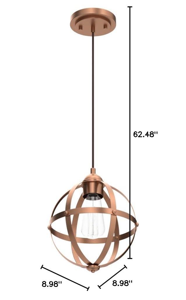 Westinghouse Lighting 6362100 1 Light Mini Pendant, Washed Copper