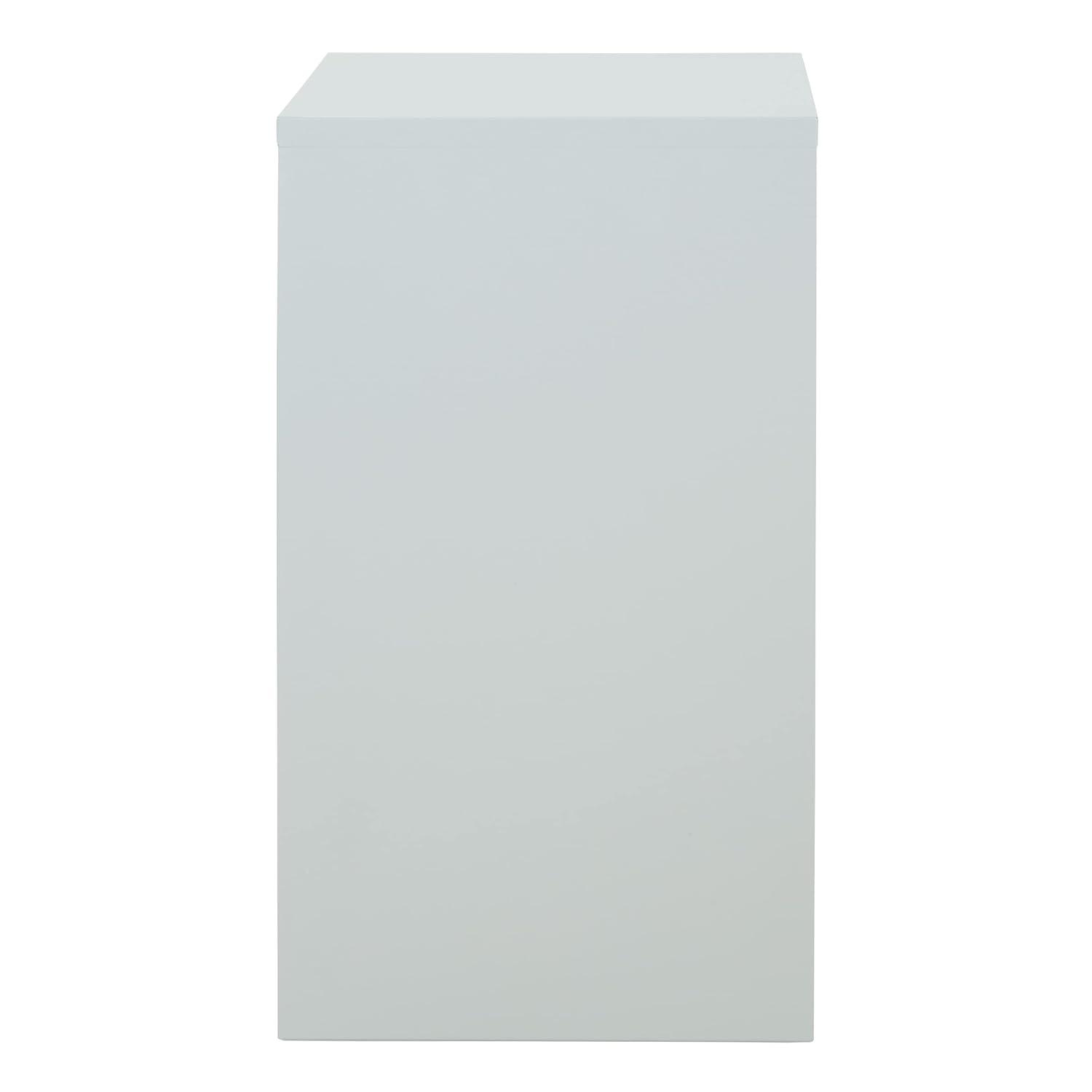 2 Drawer Locking Metal File Cabinet in Gray