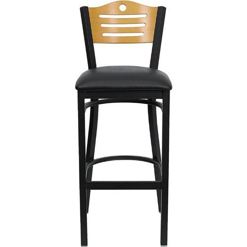 Winston Porter Clairann Upholstered Counter Stool with Metal Frame