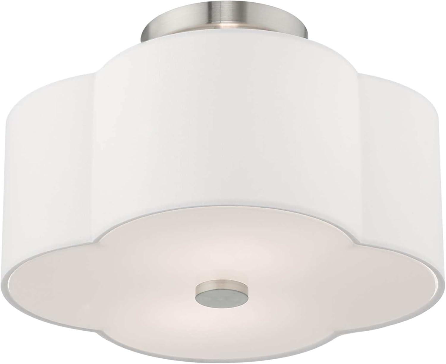 Livex Lighting Chelsea 2 - Light Flush Mount in  Brushed Nickel