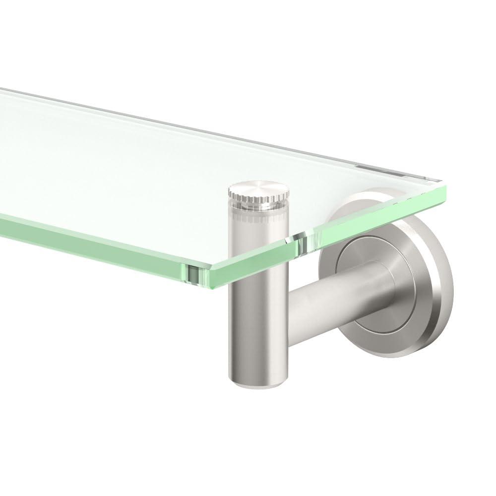 Gatco 4246MX Latitude II Vanity Glass Shelf, Matte Black