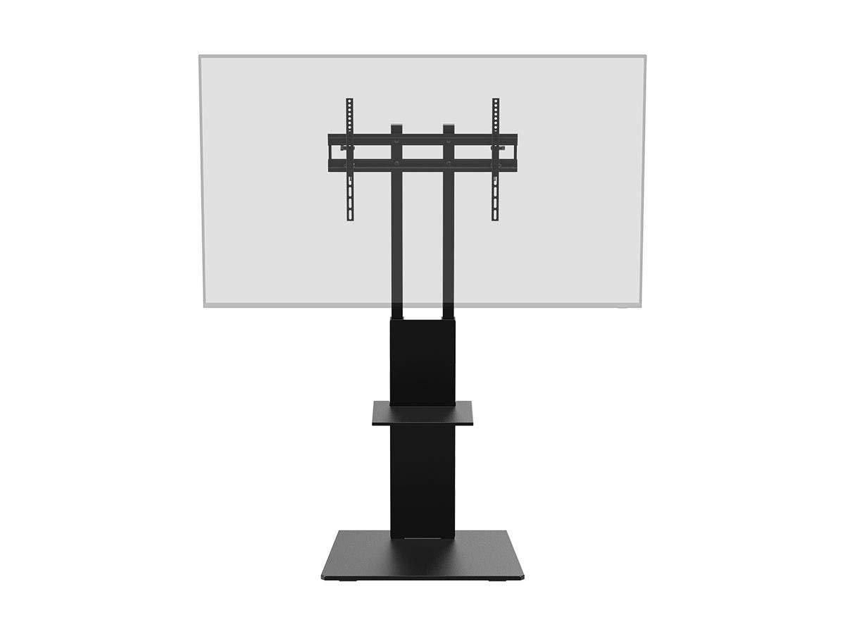 Monoprice TV Mount and Stand - Black, With Shelf for Displays 37in to 70in, Max Weight 88lbs., VESA Patterns up to 600x400 - Commercial Series