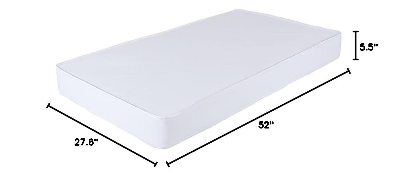 Harriet Bee Defazio Standard Crib/Toddler Rectangle Mattress