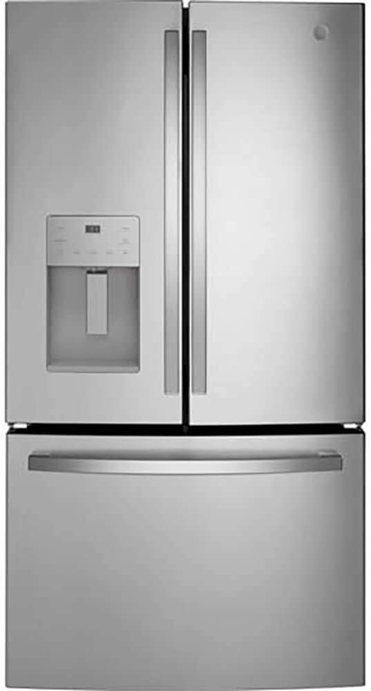 GE Appliances 25.5 Cubic Feet Energy Star Smudge-Resistant French Door Refrigerator with Water and Ice Dispenser