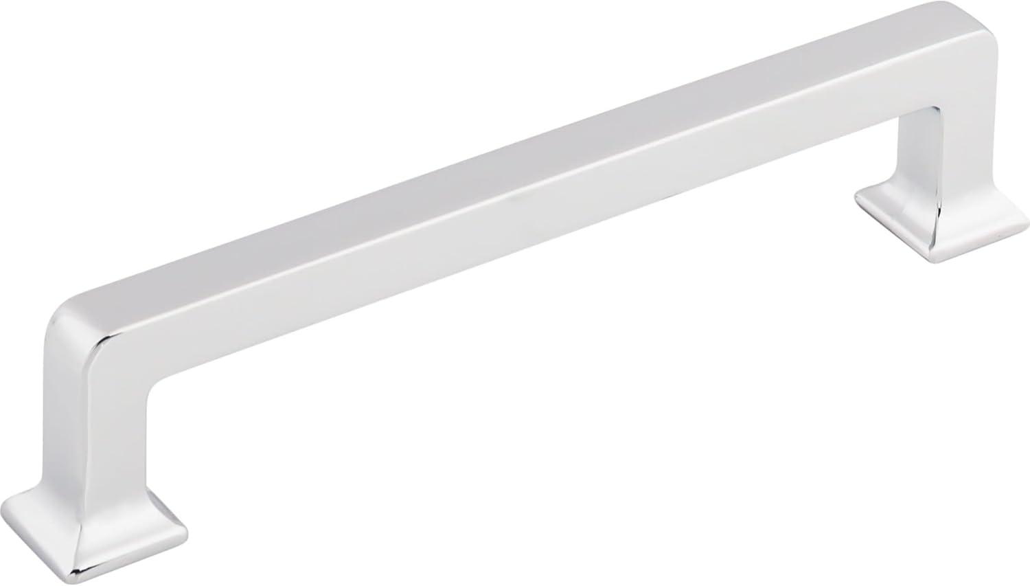 Polished Nickel 5-Inch Modern Handle Bar with Mounting Hardware