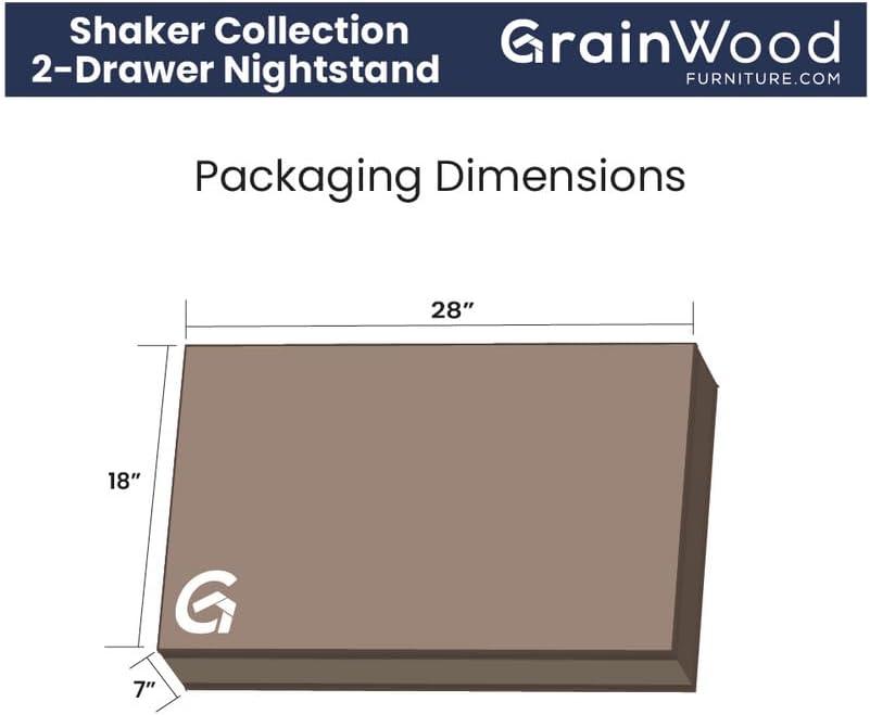 Shaker 20'' W Solid Wood Nightstand