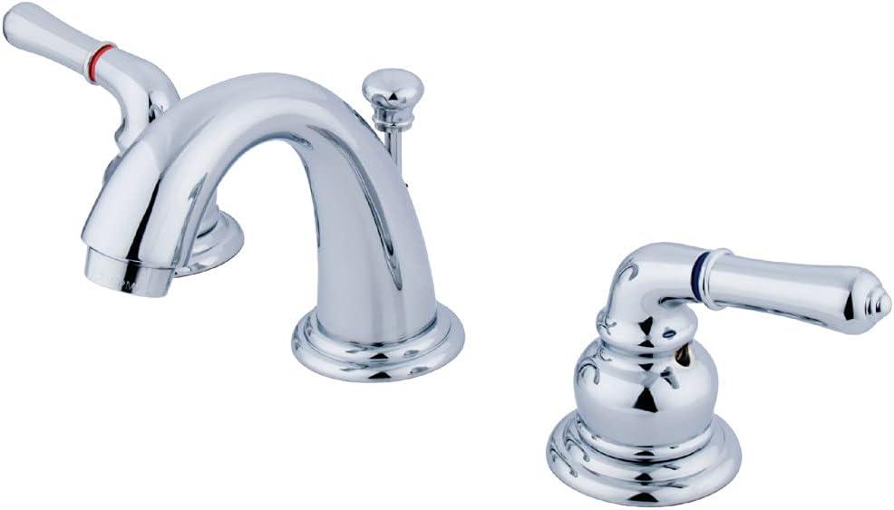 Kingston Brass GKB911 Magellan Widespread Bathroom Faucet, Polished Chrome