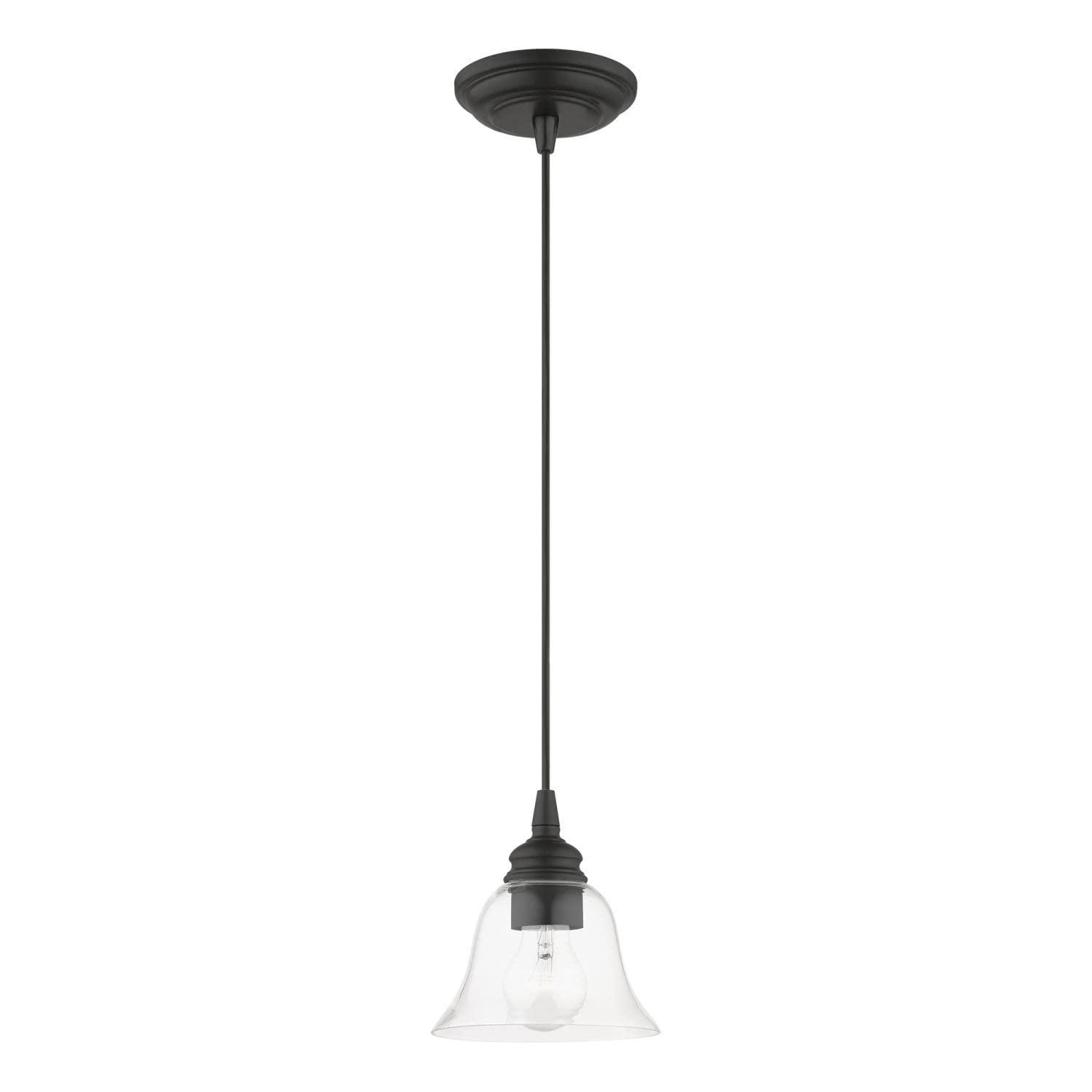 Livex Lighting Moreland 1 - Light Pendant in Black