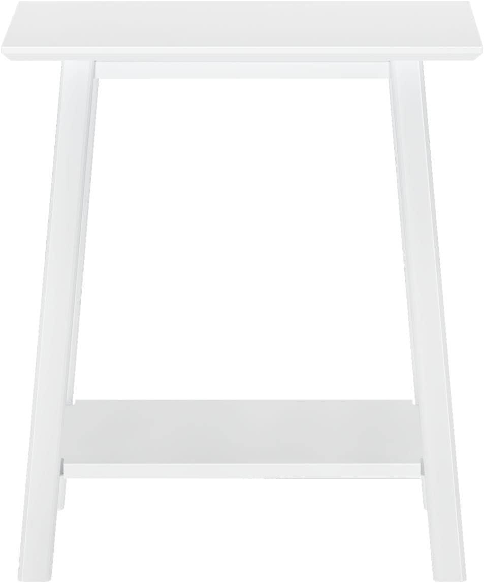 Plank+Beam Nightstand, Solid Wood Mid-Century Modern Bedside Table for Bedroom