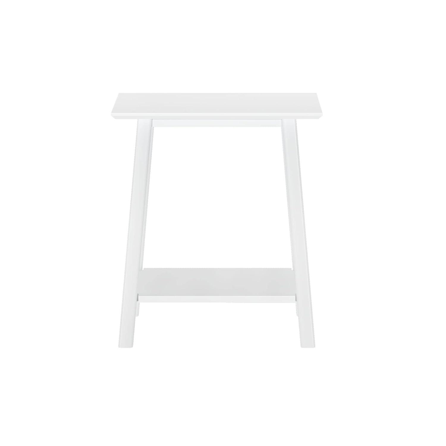 Plank+Beam Nightstand, Solid Wood Mid-Century Modern Bedside Table for Bedroom