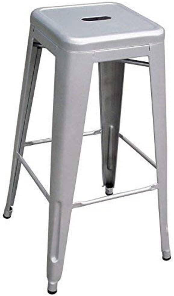 Indoor & Outdoor 30 in. Metal Bar Stool Set, Gunmetal - 17 x 30 x 17 in. - 4 Piece