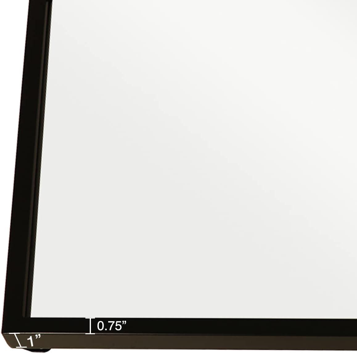 20x30 Black Rectangle Wall Mirror
