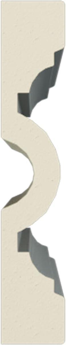 Ekena Millwork 4"H x 3/4"P x 94 1/2"L Gorleen Chair Rail (Set of 8)
