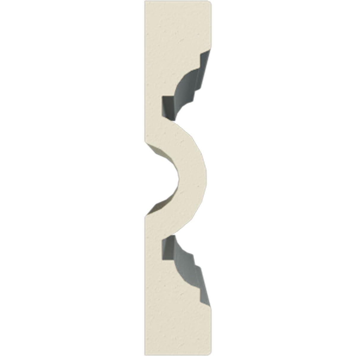 Ekena Millwork 4"H x 3/4"P x 94 1/2"L Gorleen Chair Rail (Set of 8)